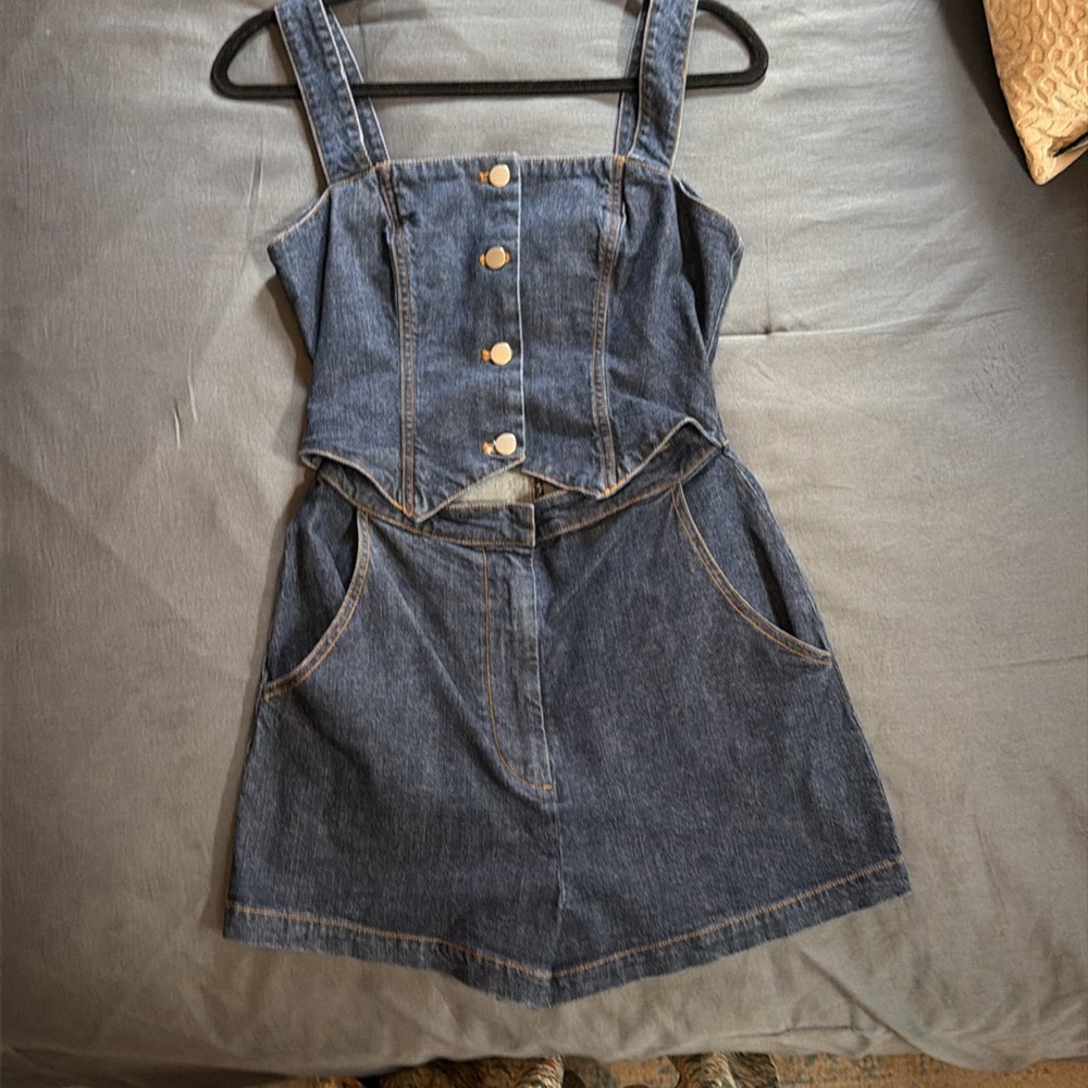 Jean romper - Picture 4 of 9